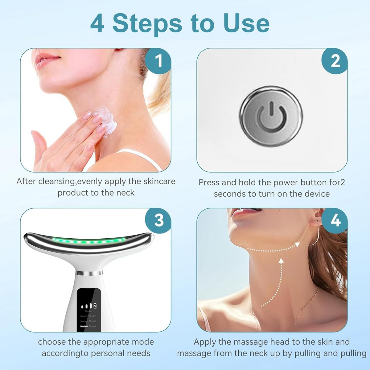 7-in-1 EMS Facial & Neck Massager