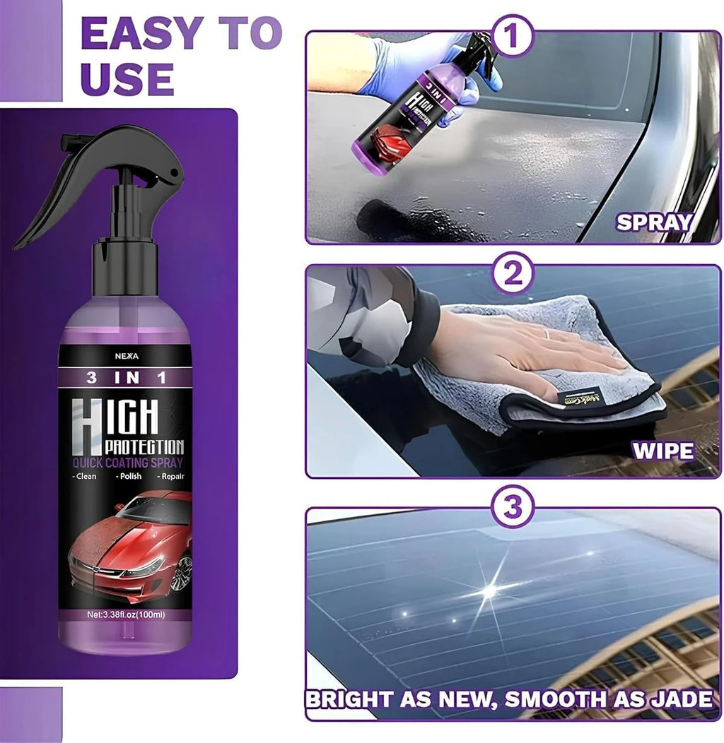 Rayhong 3-in-1 Car Coating Kit (100ml)