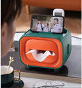 Retro TV Tissue Box & Desk Organizer