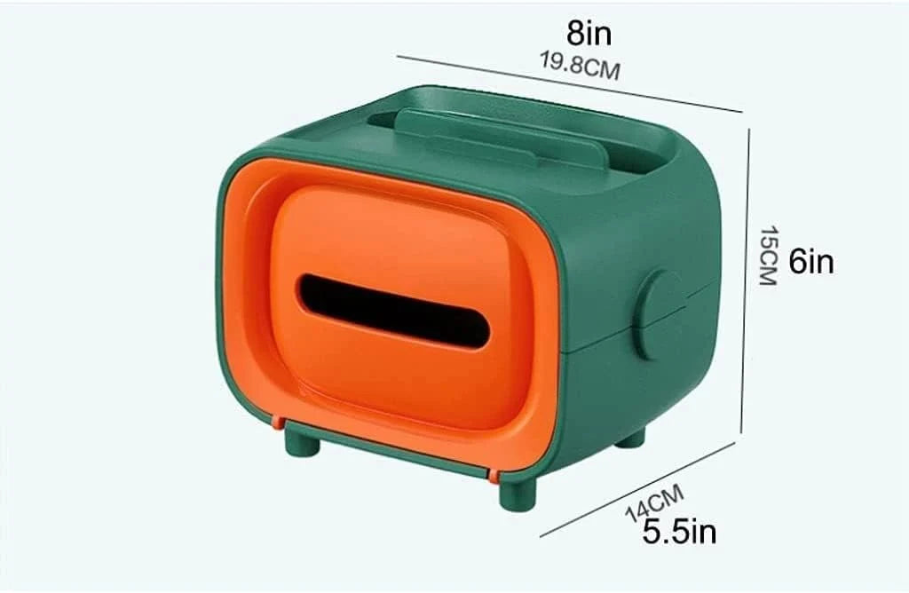 Retro TV Tissue Box & Desk Organizer