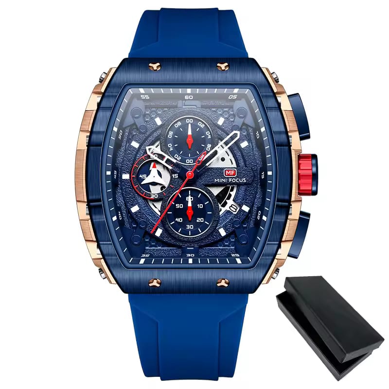 Mini Focus Chronograph Square Dial Watch